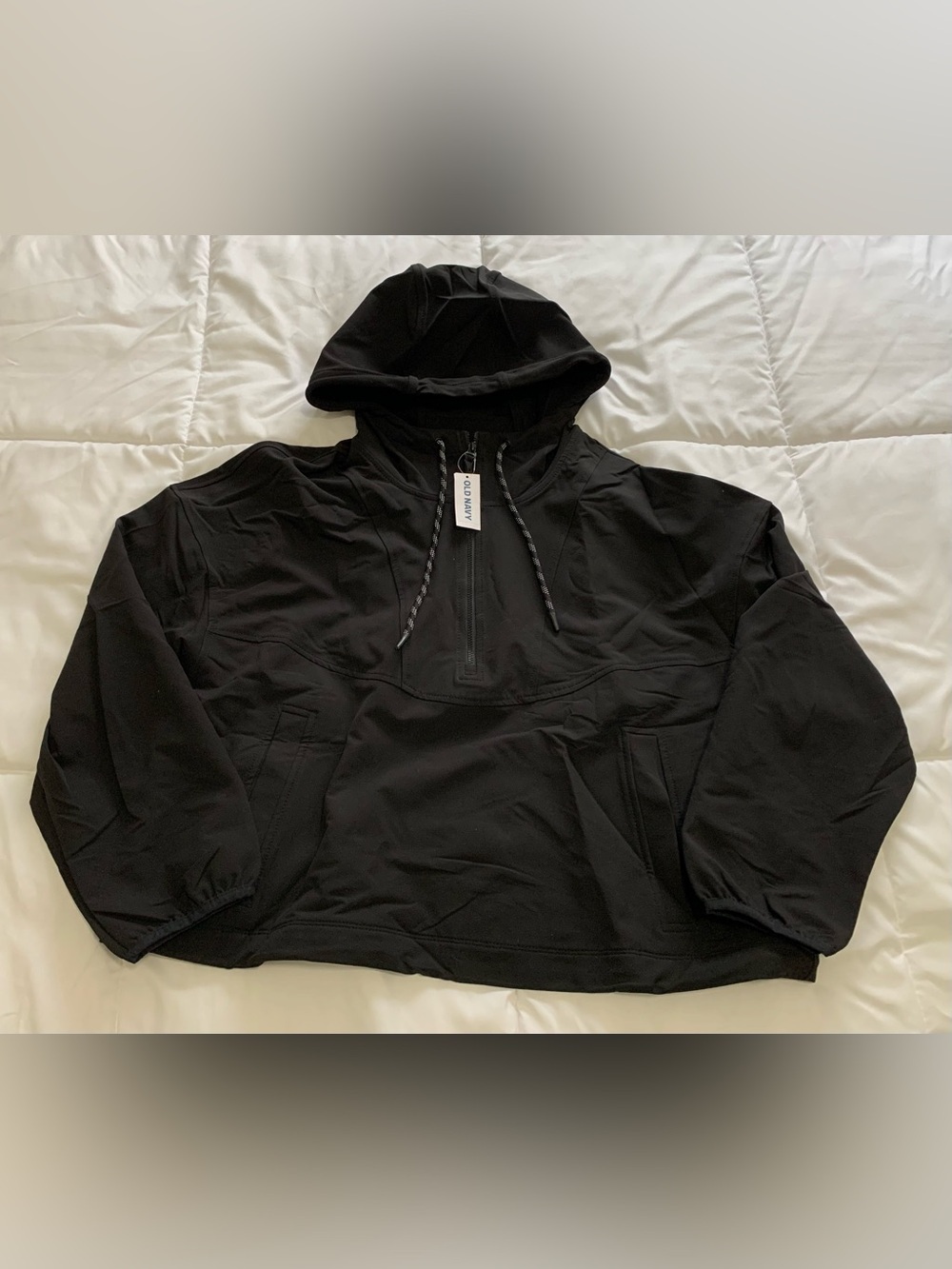 New Old Navy StretchTech half-zip hooded sweater jacket Size Medium